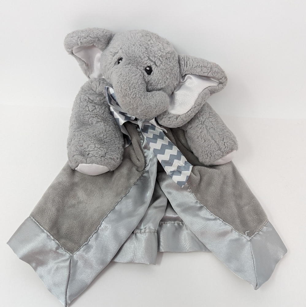 Bearington Baby Lovey Elephant Plush Security Blanket